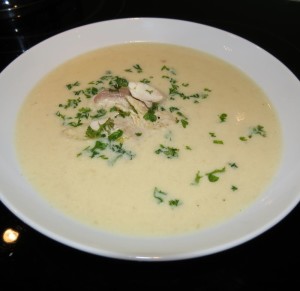 Suppe anrichten