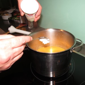 creme fraiche beifügen