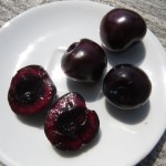 dunkelrotes Fruchtfleisch der Hedelfinger Riesenkirsche