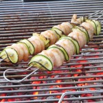 Garnelenspieße am Rost