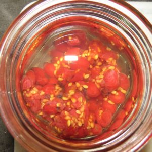 mit reinem Alkohol (Weingeist) aufgießen