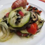 Gemüsegratin angerichtet