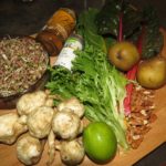 mis en place für den Topinambursalat